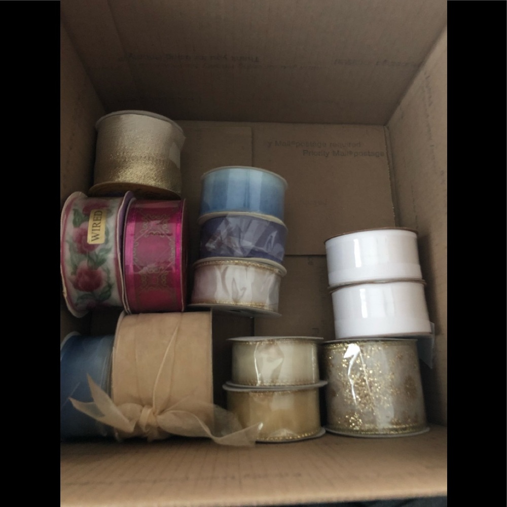 - - Lot of craft ribbon 13 total lot